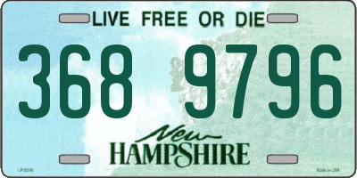 NH license plate 3689796