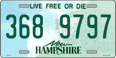 NH license plate 3689797