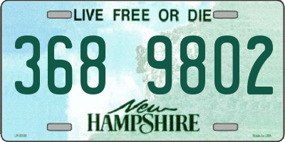 NH license plate 3689802