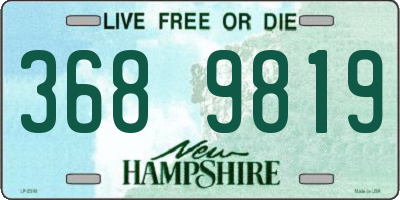 NH license plate 3689819