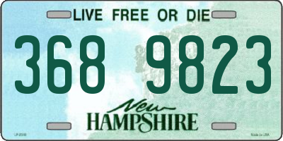NH license plate 3689823