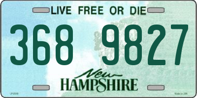 NH license plate 3689827