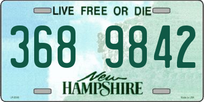 NH license plate 3689842