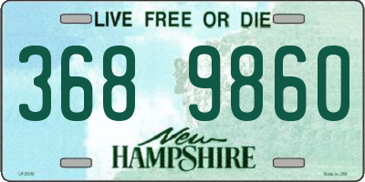 NH license plate 3689860