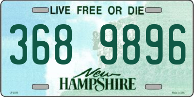 NH license plate 3689896