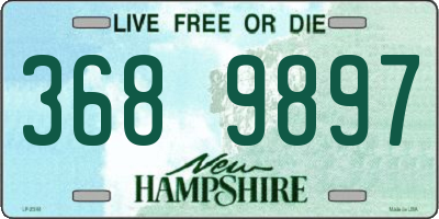 NH license plate 3689897