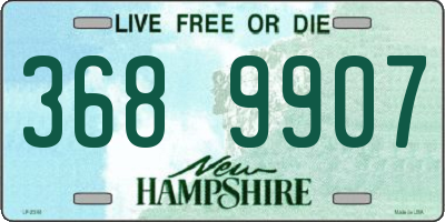 NH license plate 3689907