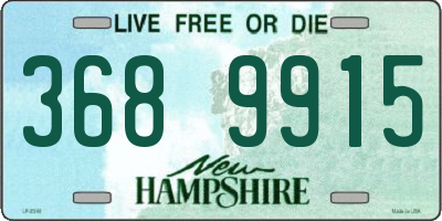 NH license plate 3689915