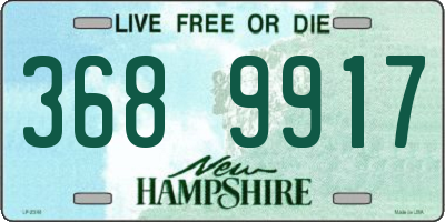 NH license plate 3689917