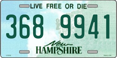 NH license plate 3689941