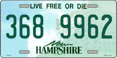 NH license plate 3689962