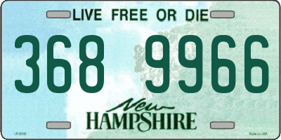NH license plate 3689966