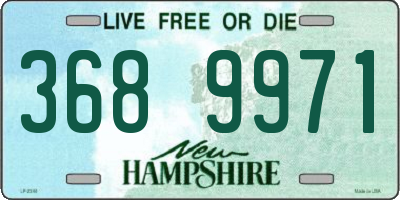 NH license plate 3689971