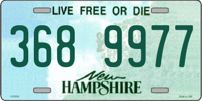 NH license plate 3689977