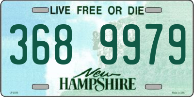 NH license plate 3689979