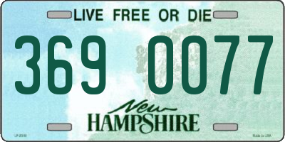 NH license plate 3690077