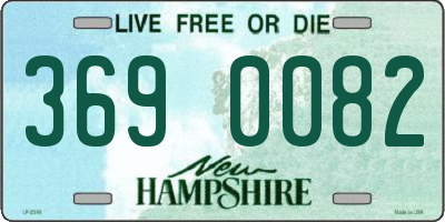 NH license plate 3690082