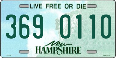 NH license plate 3690110