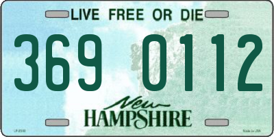 NH license plate 3690112
