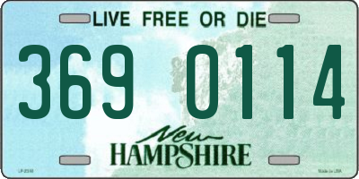 NH license plate 3690114