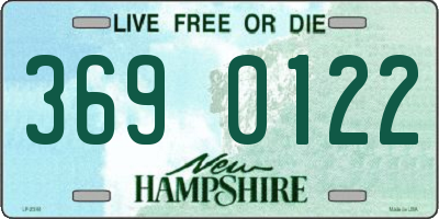 NH license plate 3690122