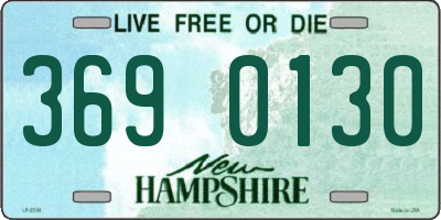 NH license plate 3690130