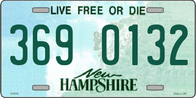 NH license plate 3690132