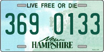 NH license plate 3690133