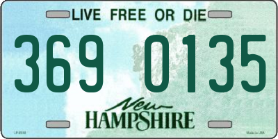 NH license plate 3690135