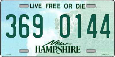 NH license plate 3690144