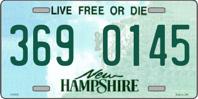 NH license plate 3690145