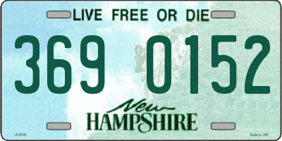 NH license plate 3690152