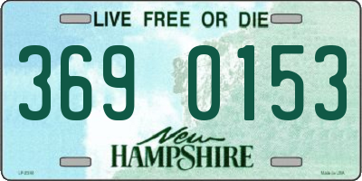 NH license plate 3690153
