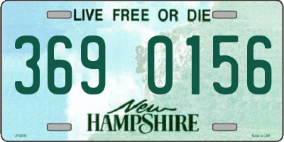 NH license plate 3690156