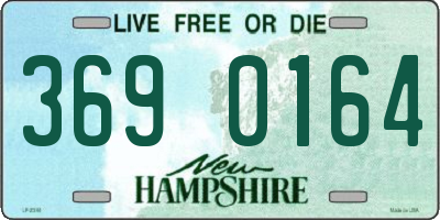 NH license plate 3690164