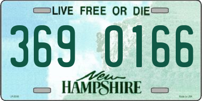 NH license plate 3690166