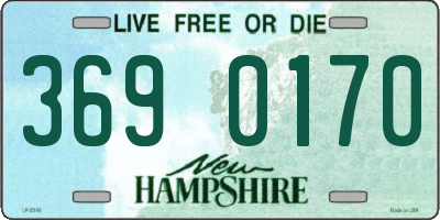 NH license plate 3690170