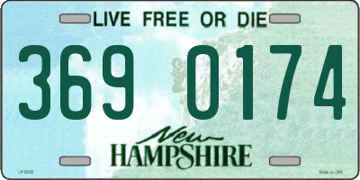 NH license plate 3690174
