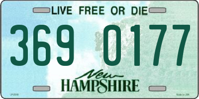 NH license plate 3690177