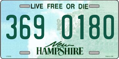 NH license plate 3690180