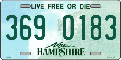 NH license plate 3690183