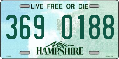 NH license plate 3690188