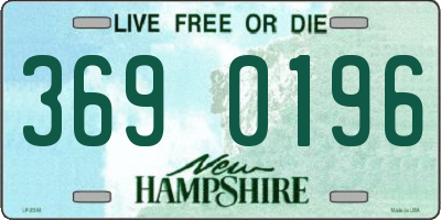NH license plate 3690196