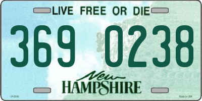 NH license plate 3690238