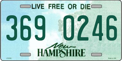 NH license plate 3690246