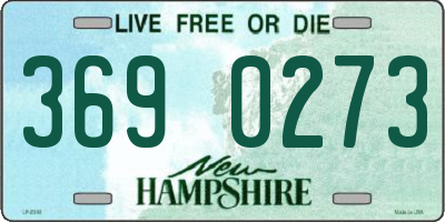 NH license plate 3690273