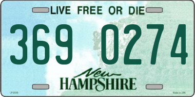 NH license plate 3690274