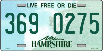 NH license plate 3690275