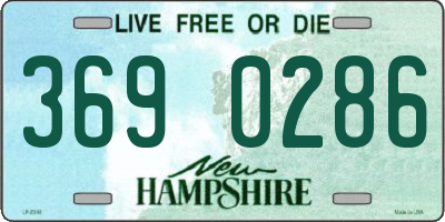 NH license plate 3690286