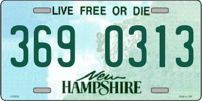 NH license plate 3690313